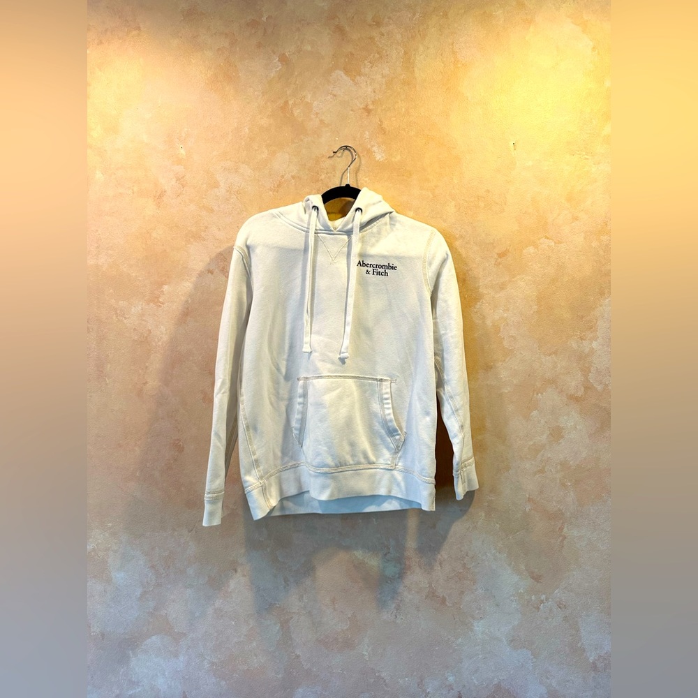 Abercrombie & Fitch: Soft White Fleece Hoodie